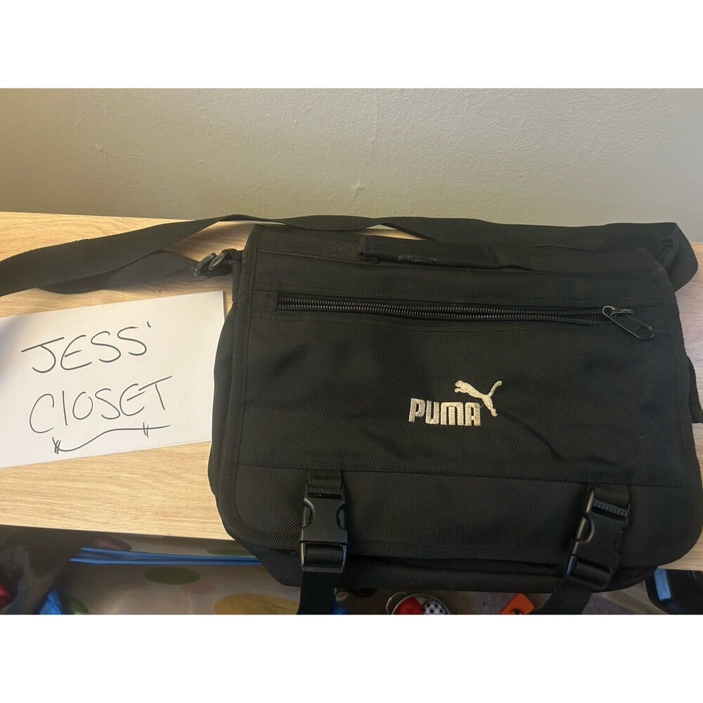 Black Puma Messenger Bag 15in